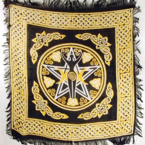 Pentagram Goddess Altar Cloth