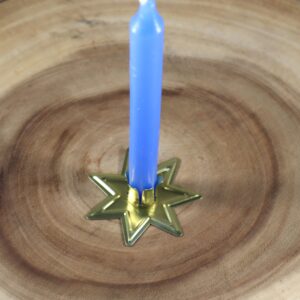 Gold-Toned Fairy Star Chime Candle Holder