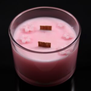 Cherry Blossoms Artisan Candle (Dual Wooden Wick)