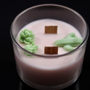 Cactus Blossom Artisan Candle (Dual Wooden Wick)