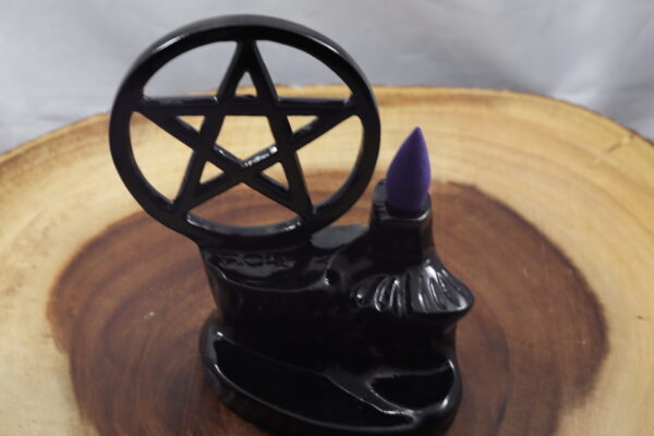 Pentagram Backflow Incense Burner - Image 3