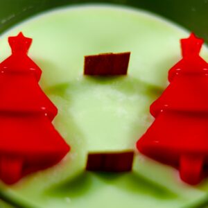 Christmas Tree Artisan Candle (Dual Wooden Wick)